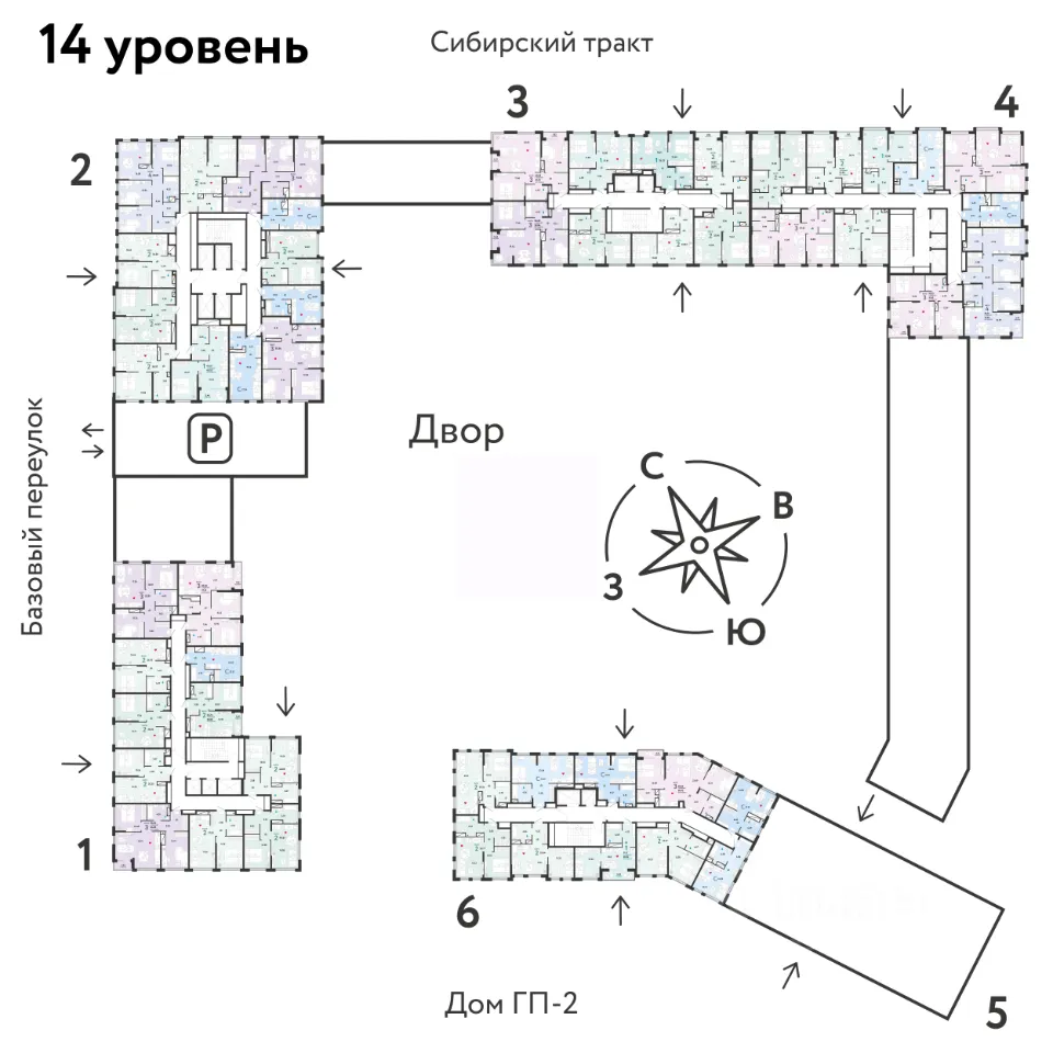 3-к кв. Свердловская область, Екатеринбург тракт Сибирский, 24А (56.56 м²)