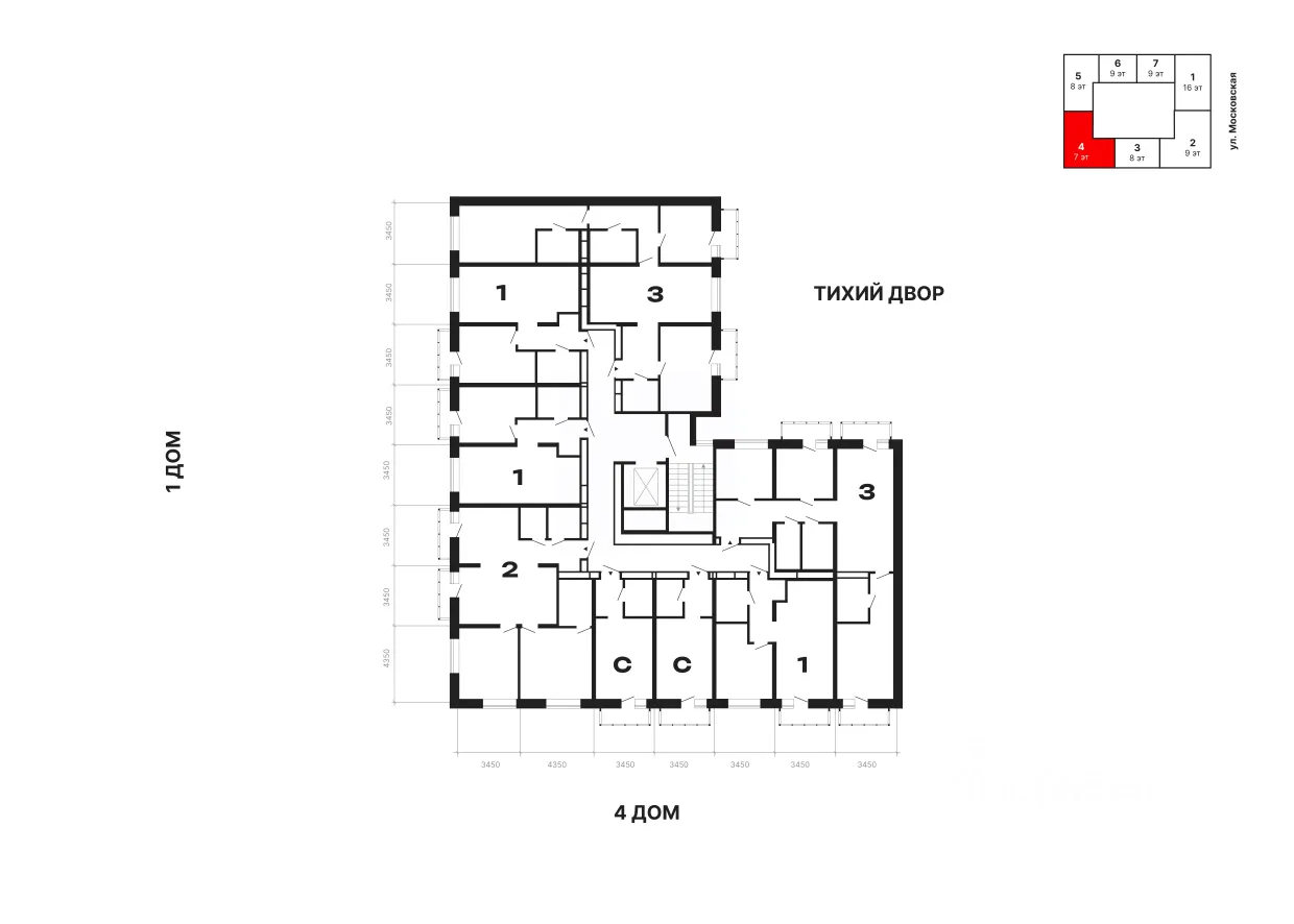 1-к кв. Свердловская область, Екатеринбург ул. Обувщиков (45.07 м²)