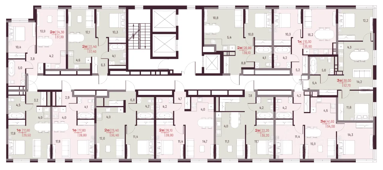 3-к кв. Свердловская область, Екатеринбург ул. Академика Ландау, 13 (52.7 м²)