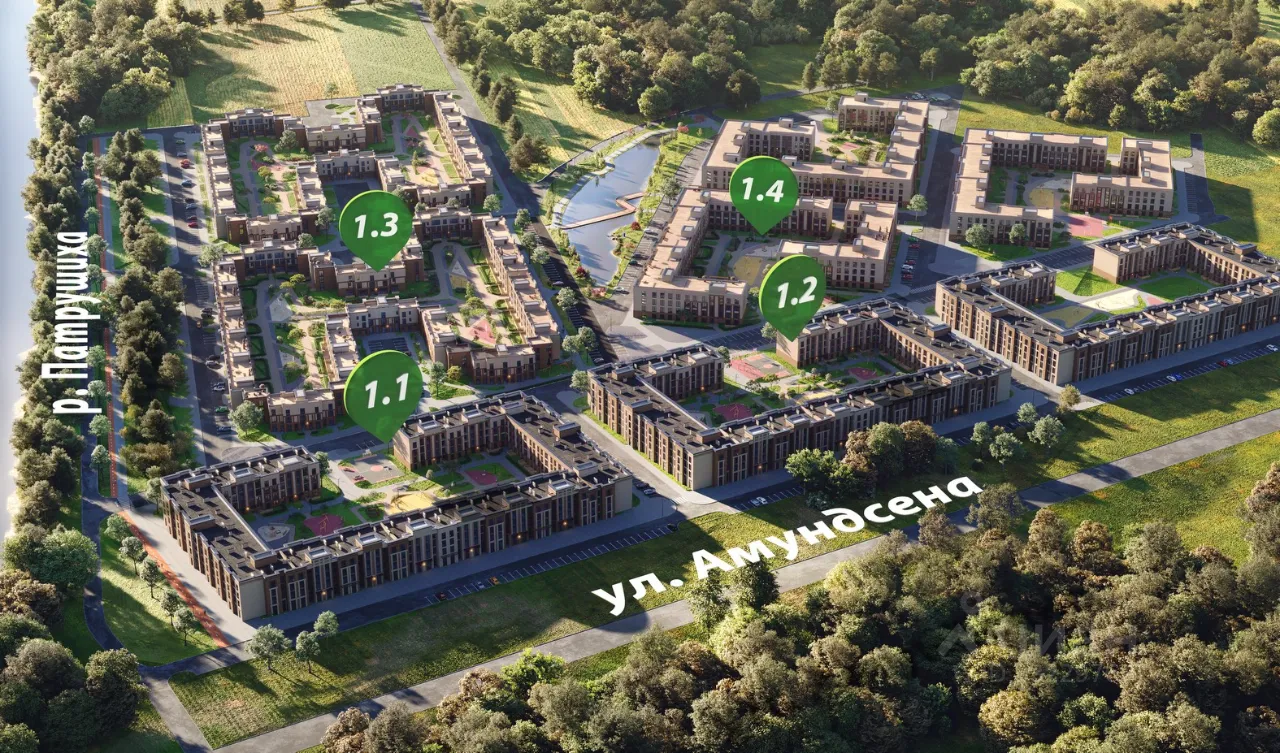 3-к кв. Свердловская область, Екатеринбург ул. Амундсена, 167 (76.1 м²)