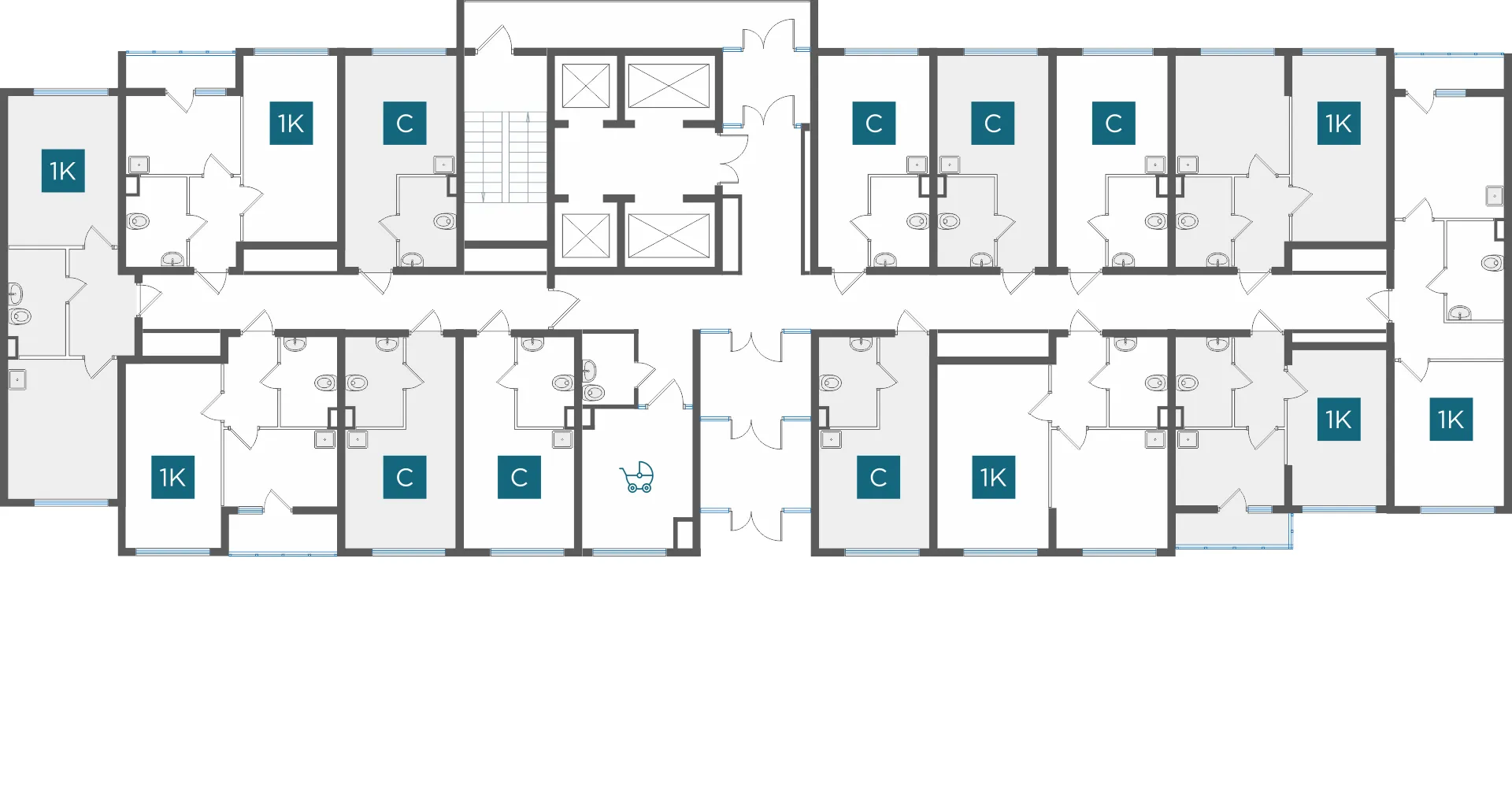 Студия Свердловская область, Екатеринбург ул. Бокарева (19.6 м²)