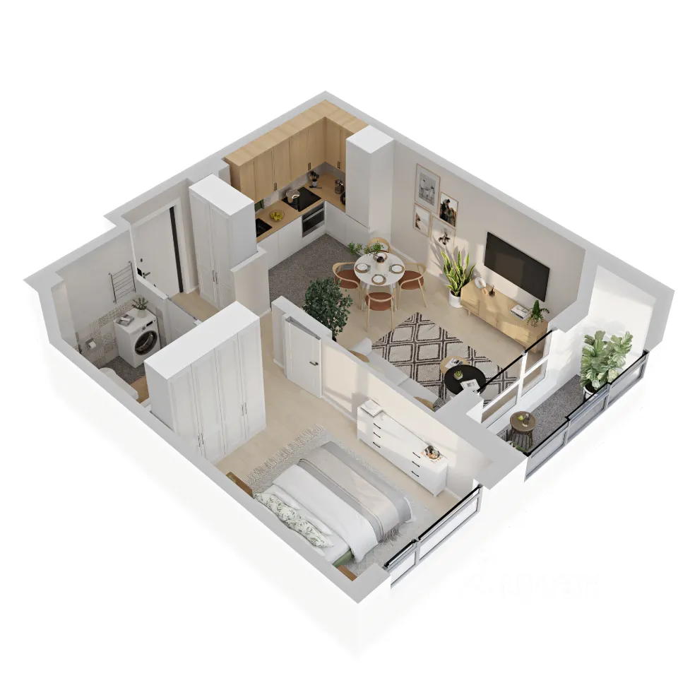 1-к кв. Свердловская область, Екатеринбург ул. Рябинина, 42 (41.77 м²)