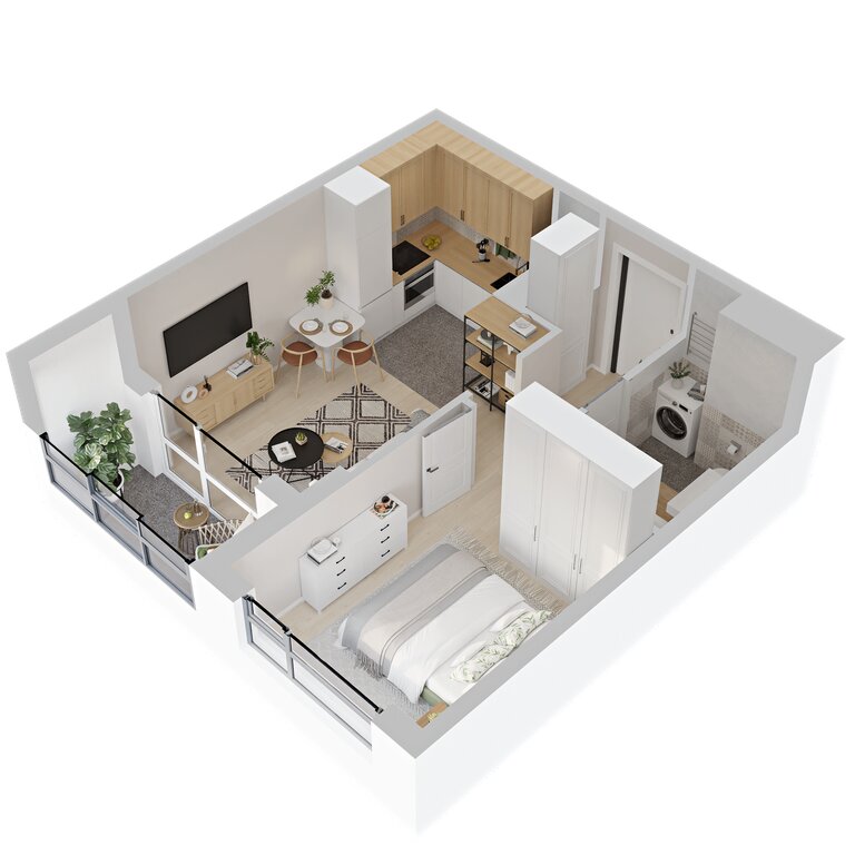 1-комнатная квартира: Екатеринбург, улица Рябинина, 42 (33.2 м²)