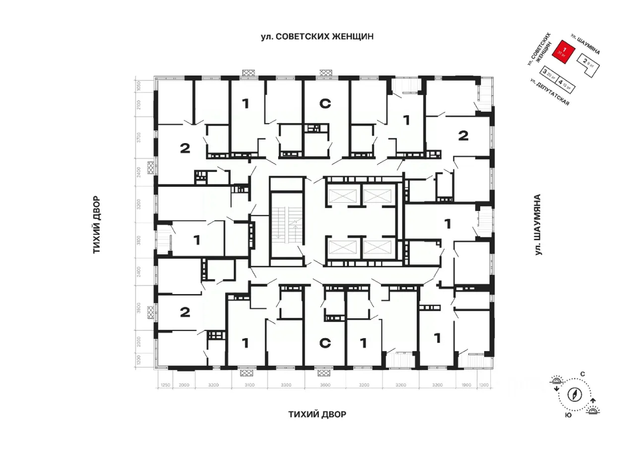 1-к кв. Свердловская область, Екатеринбург ул. Советских Женщин (37.39 м²)