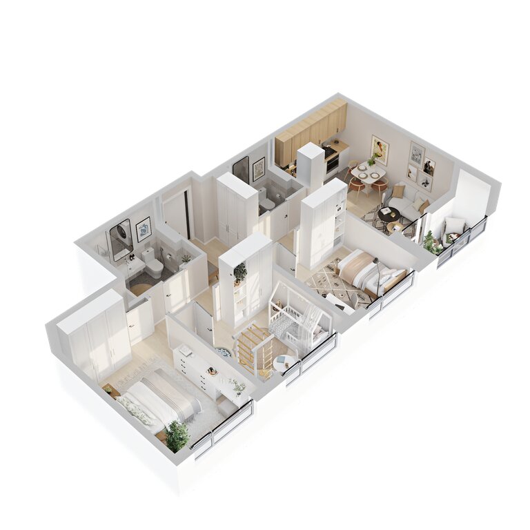 3-комнатная квартира: Екатеринбург, улица Рябинина, 42 (63.64 м²)