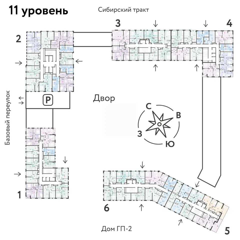 2-к кв. Свердловская область, Екатеринбург тракт Сибирский, 24А (41.51 м²)