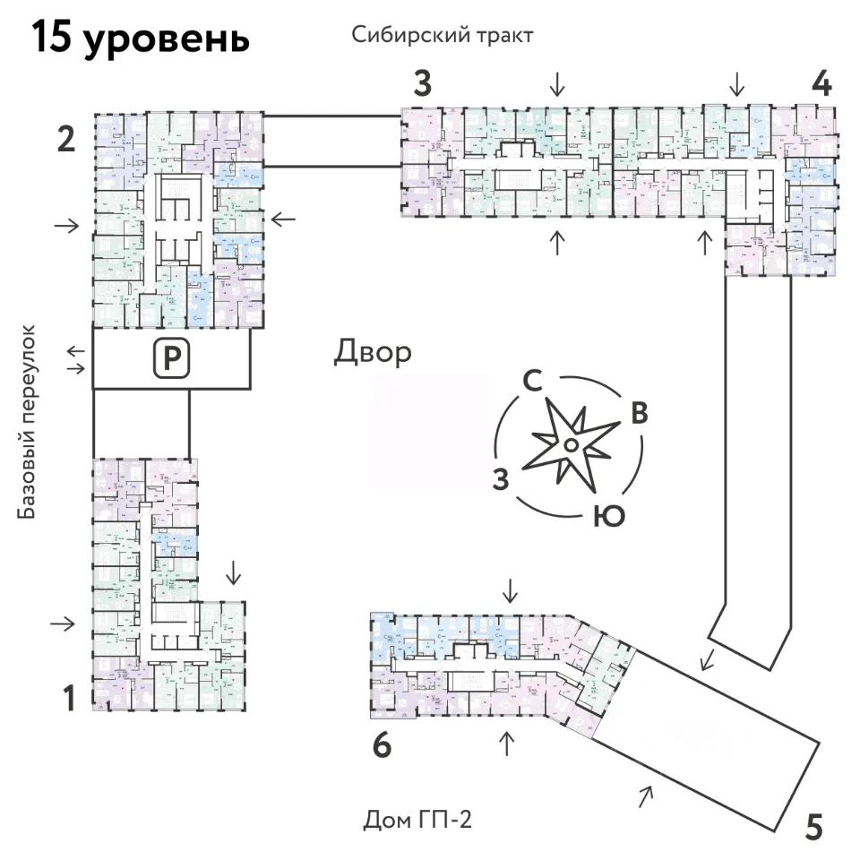 3-к кв. Свердловская область, Екатеринбург тракт Сибирский, 24А (56.5 м²)