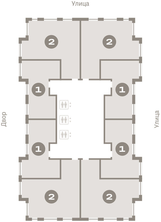 2-комнатная квартира: Екатеринбург, жилой район Сортировочный, микрорайон Старая Сортировка, ЖК Квартал Траектория (70.7 м²)