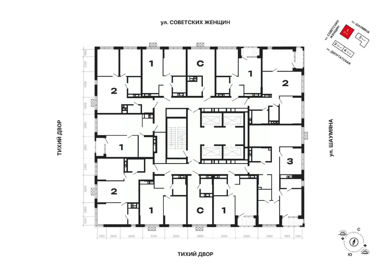 1-к кв. Свердловская область, Екатеринбург ул. Советских Женщин (39.8 м²)