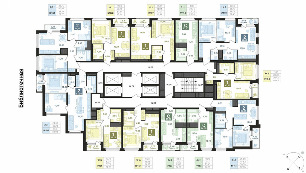 1-комнатная квартира: Екатеринбург, жилой район Втузгородок (32.75 м²)