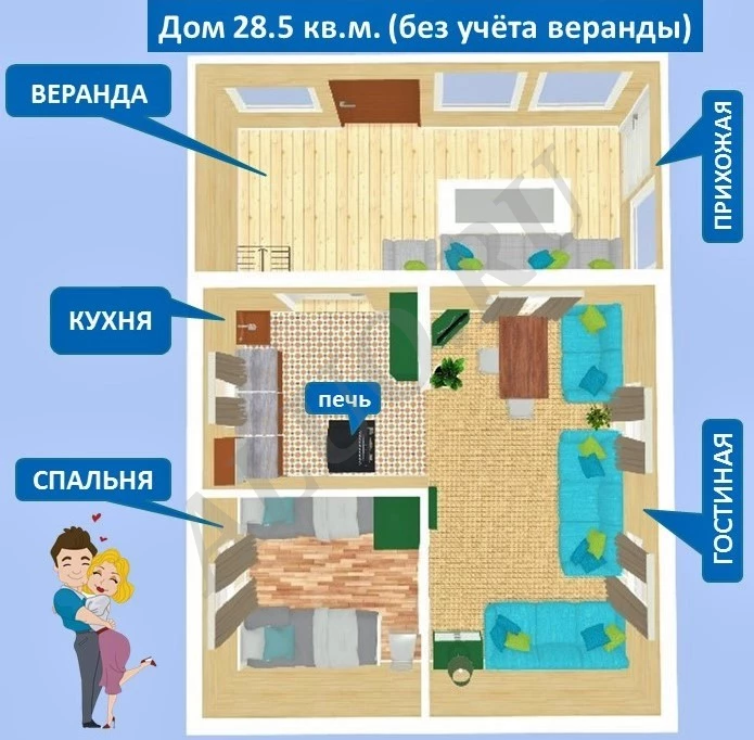 Дача в КС Витязь рядом с лесом и рекой
