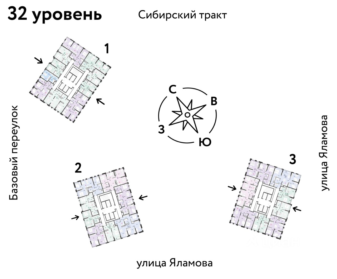 2-к кв. Свердловская область, Екатеринбург тракт Сибирский, 24Д (42.3 м²)