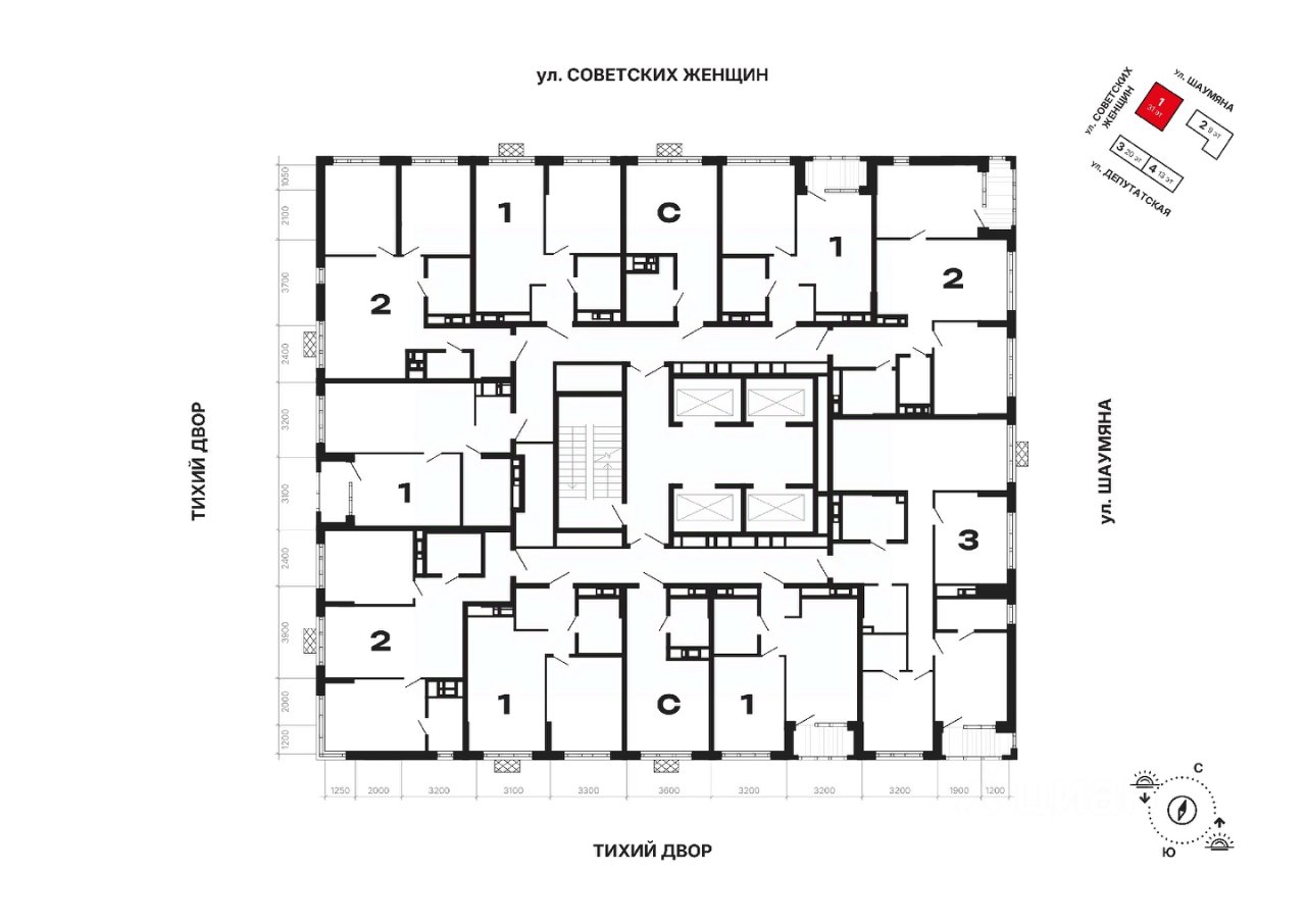 1-к кв. Свердловская область, Екатеринбург ул. Советских Женщин (37.26 м²)