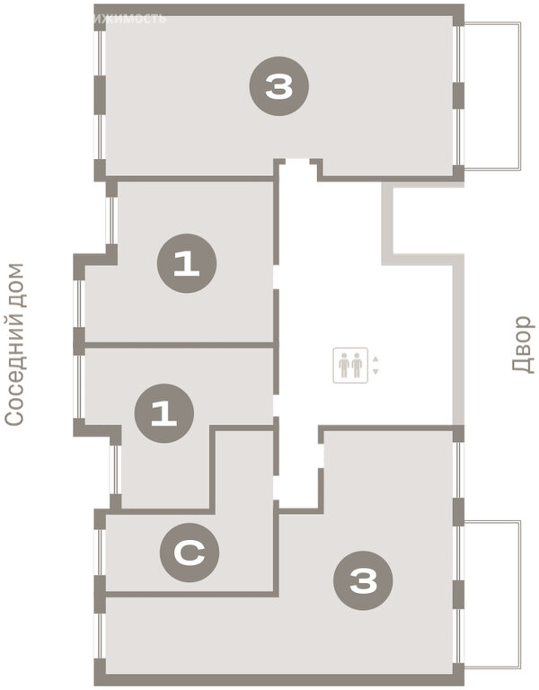 3-комнатная квартира: Екатеринбург, Торфяной переулок, 10 (96.2 м²)