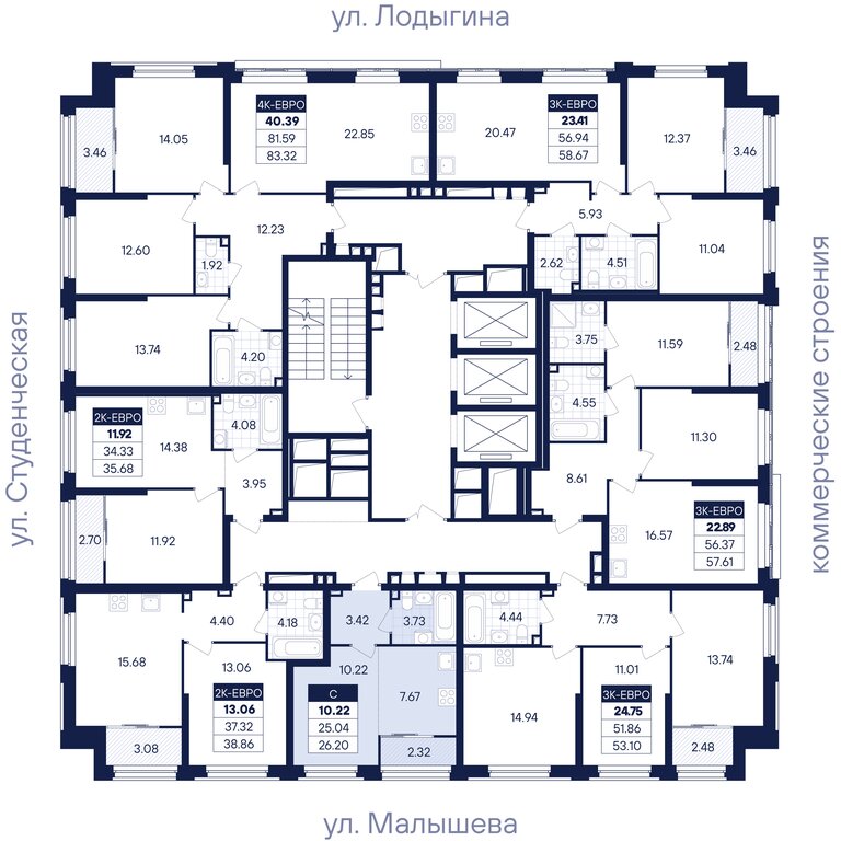 Квартира-студия: Екатеринбург, улица Малышева, 145/4 (26.2 м²)