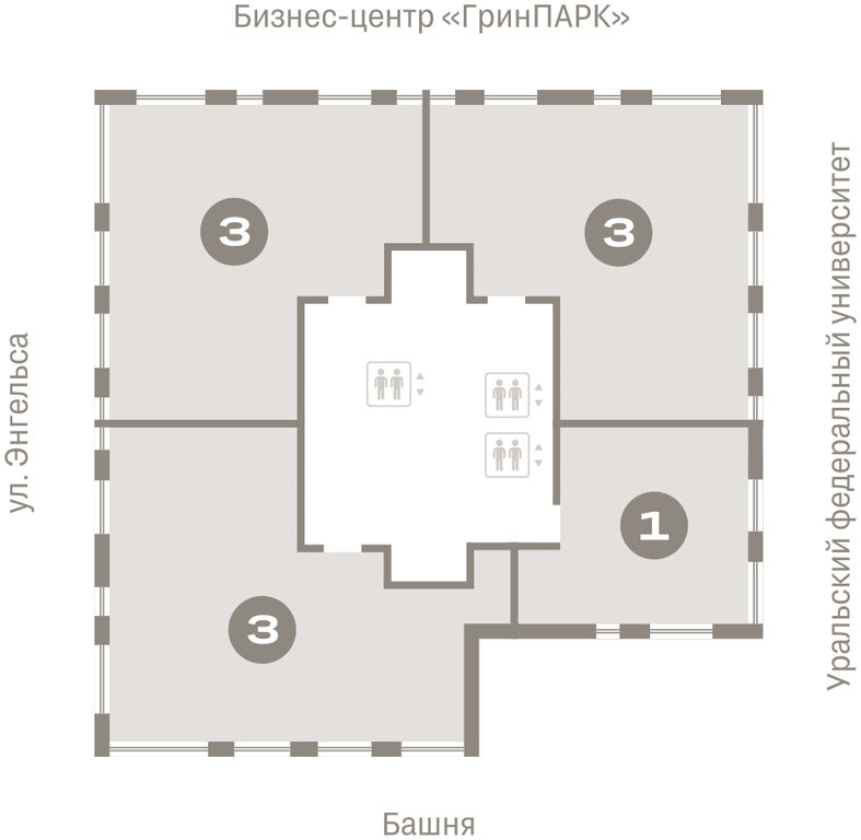 Квартира-студия: Екатеринбург, улица Гоголя, 21 (149.89 м²)