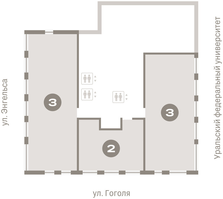 Квартира-студия: Екатеринбург, улица Гоголя, 21 (151.59 м²)