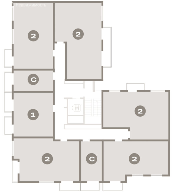 Квартира-студия: Екатеринбург, жилой район Сортировочный, микрорайон Старая Сортировка, ЖК Квартал Депо (21.9 м²)