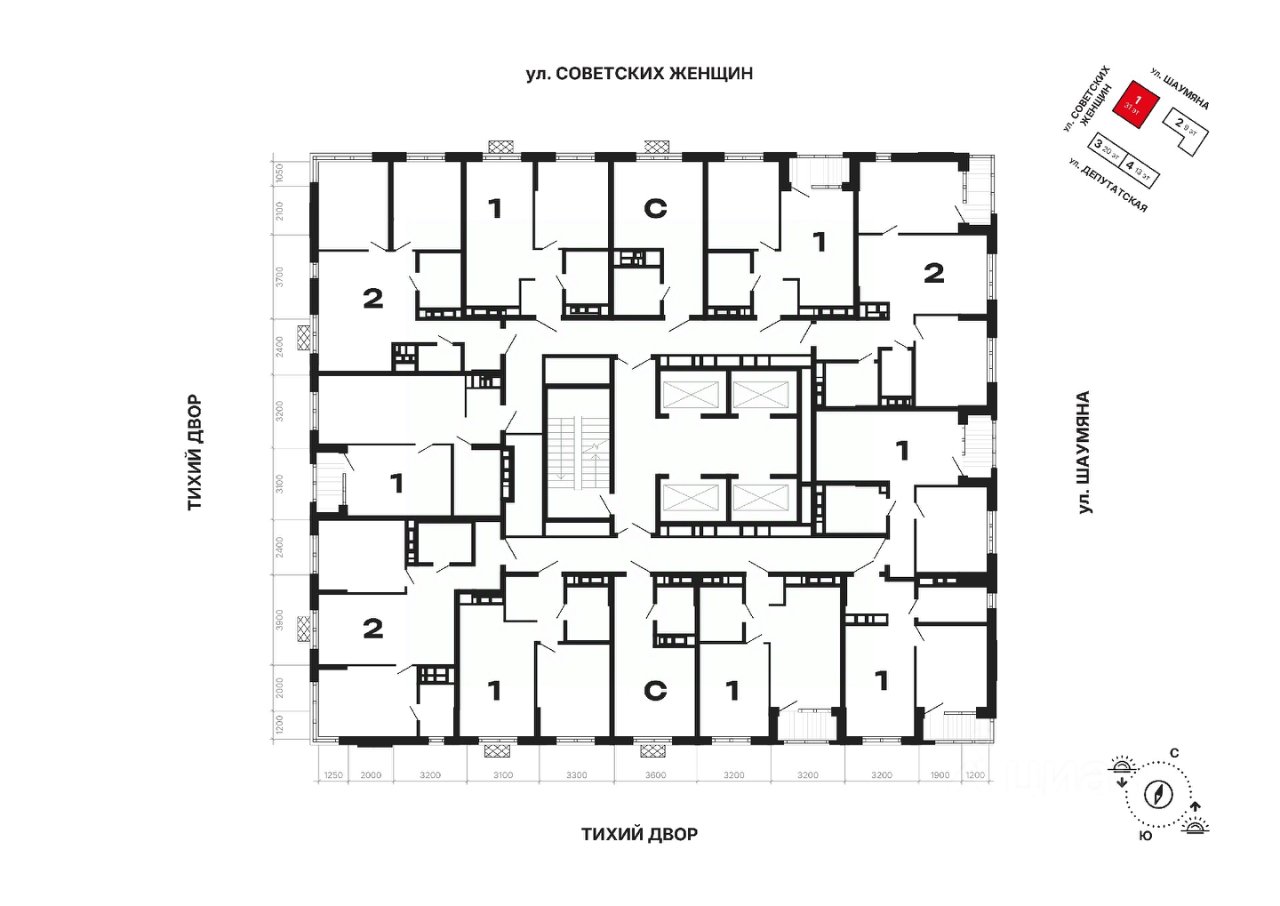 1-к кв. Свердловская область, Екатеринбург ул. Советских Женщин (37.39 м²)