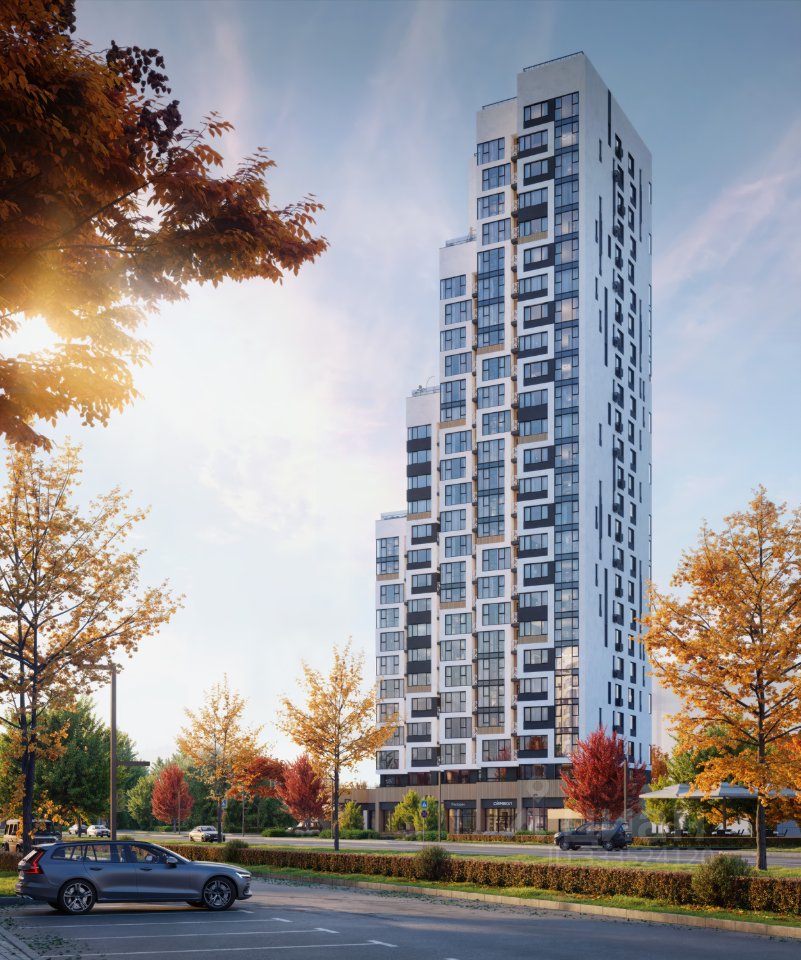 2-к кв. Свердловская область, Екатеринбург ул. Фурманова (68.8 м²)