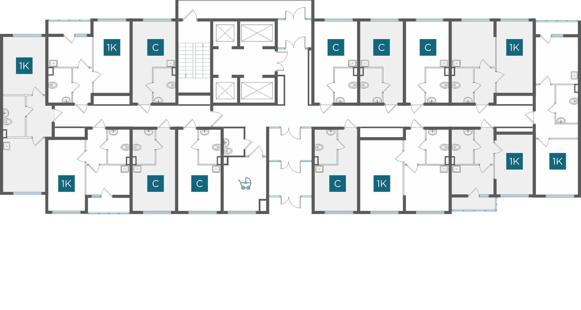 Студия Свердловская область, Екатеринбург ул. Бокарева (19.6 м²)