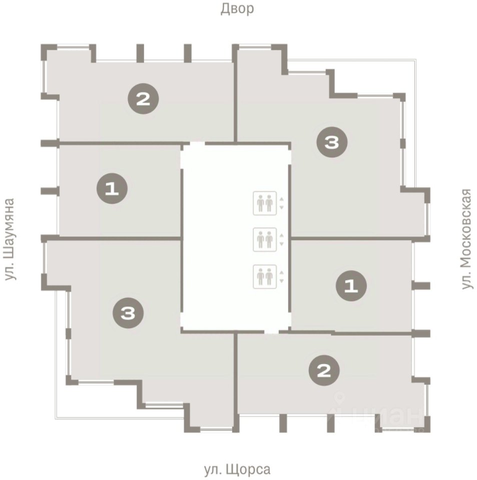 1-к кв. Свердловская область, Екатеринбург ул. Шаумяна, 20 (51.6 м²)