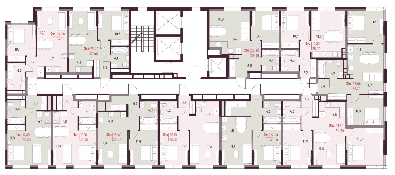 2-к кв. Свердловская область, Екатеринбург ул. Академика Ландау, 13 (39.0 м²)