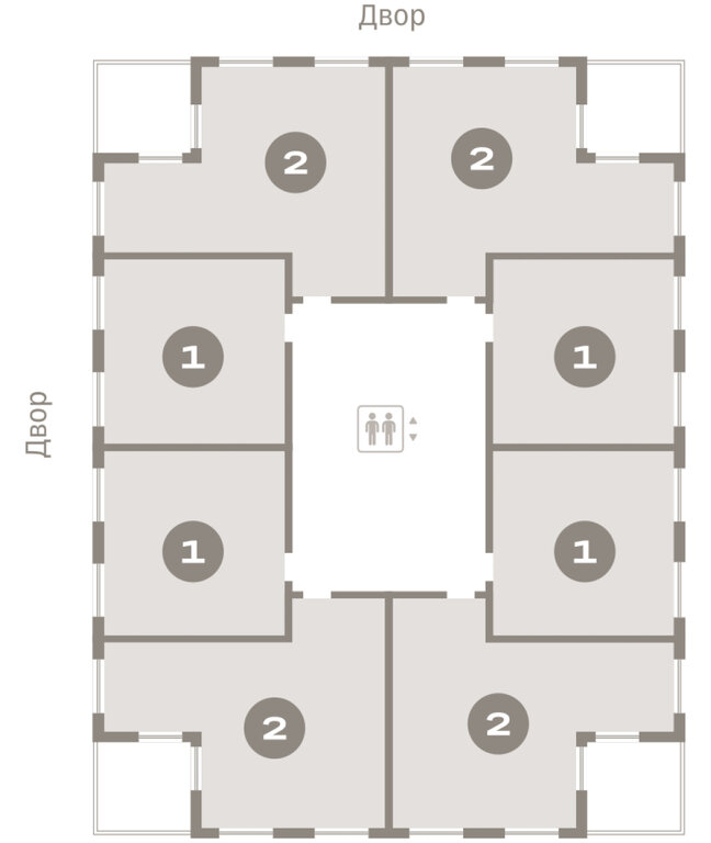 2-комнатная квартира: Екатеринбург, улица Гастелло, 18 (67.16 м²)