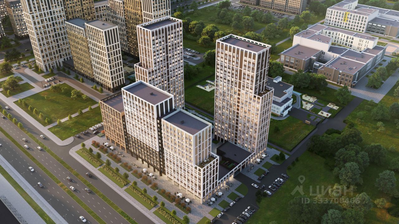 2-к кв. Свердловская область, Екатеринбург Академический мкр, 3-й кв-л,  (52.43 м²)