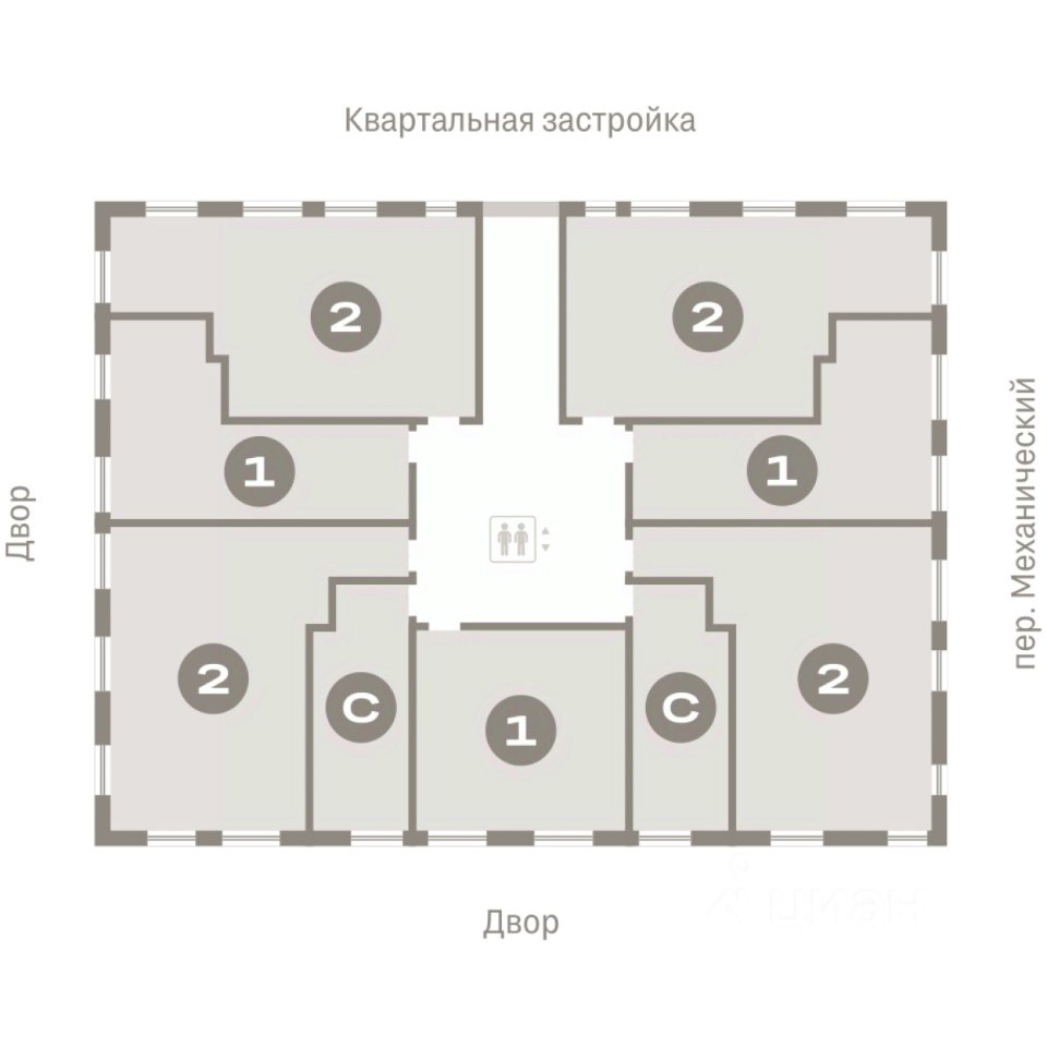 Студия Свердловская область, Екатеринбург ул. Войкова, 15 (26.17 м²)