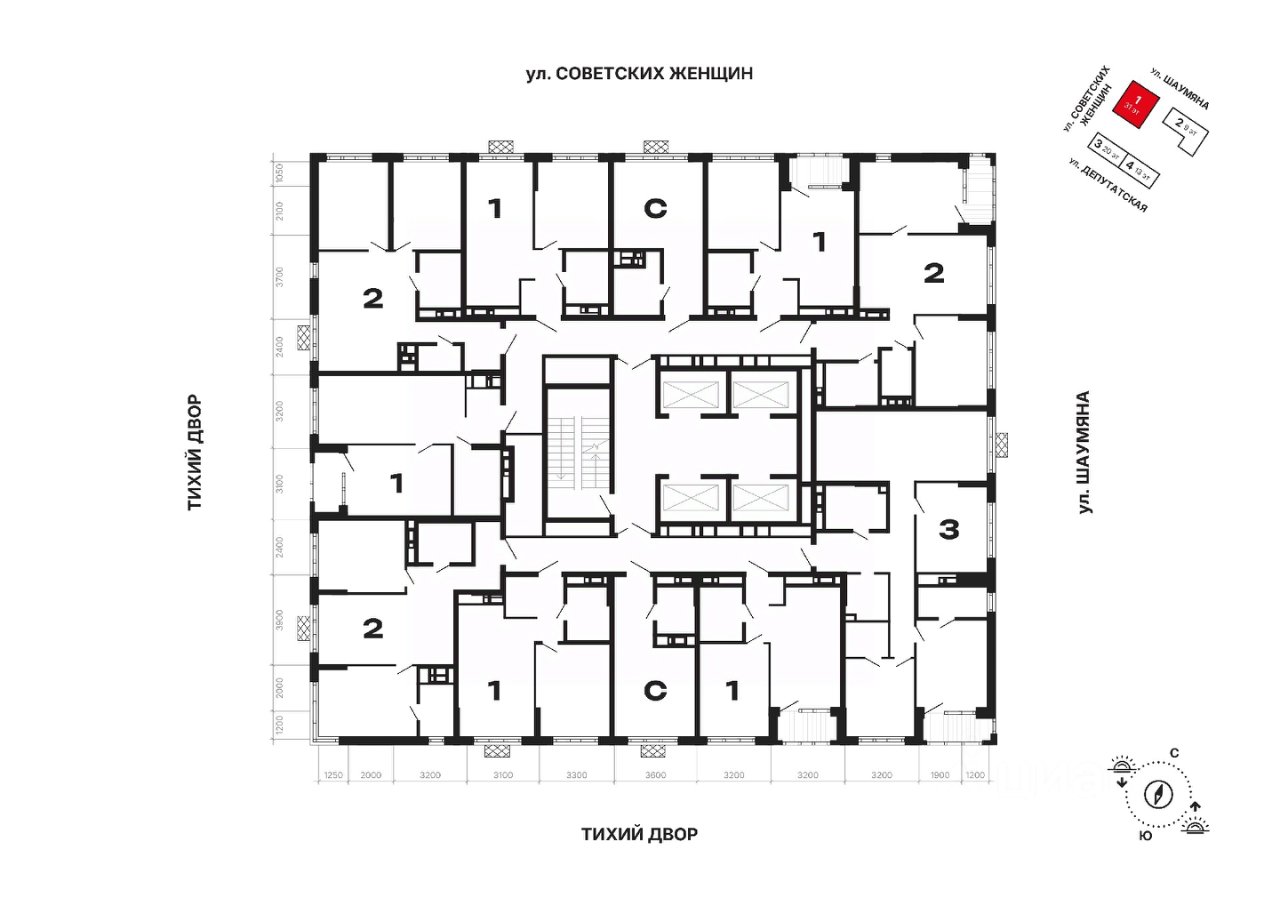 Студия Свердловская область, Екатеринбург ул. Советских Женщин (21.71 м²)