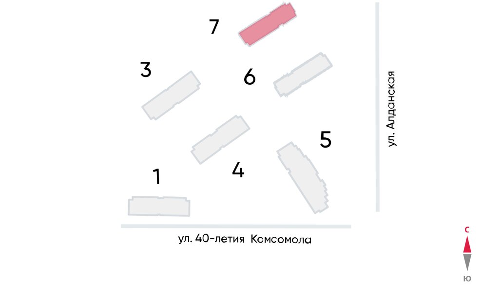 2-комнатная квартира: Екатеринбург, жилой район Комсомольский (57.2 м²)