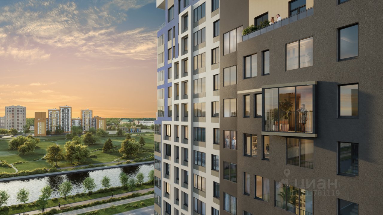 1-к кв. Свердловская область, Екатеринбург ул. Академика Парина, 27 (46.85 м²)