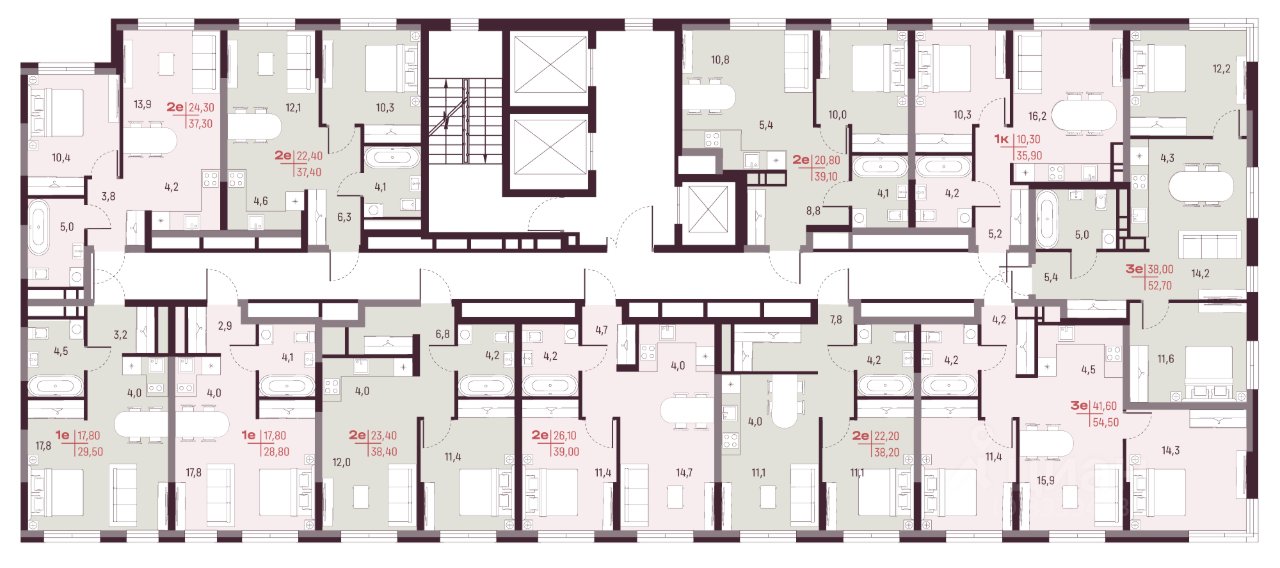 2-к кв. Свердловская область, Екатеринбург ул. Академика Ландау, 13 (37.4 м²)