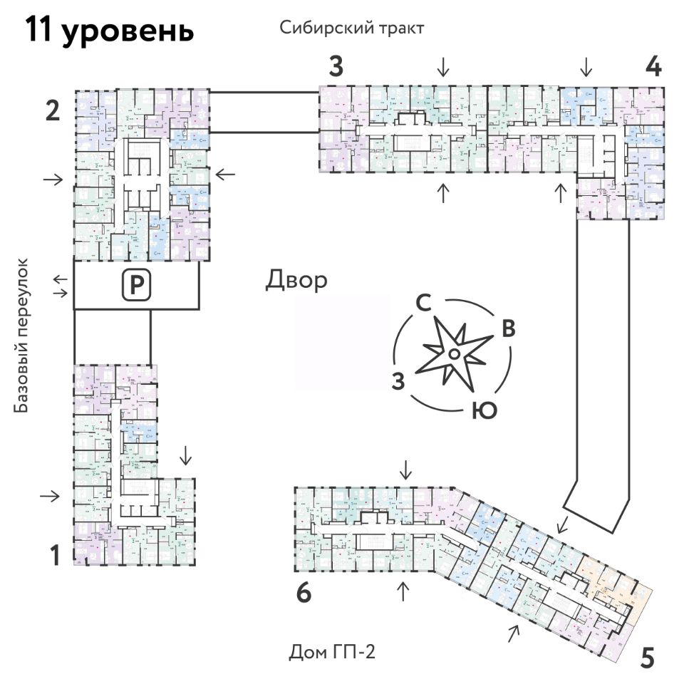 2-к кв. Свердловская область, Екатеринбург тракт Сибирский, 24А (41.51 м²)