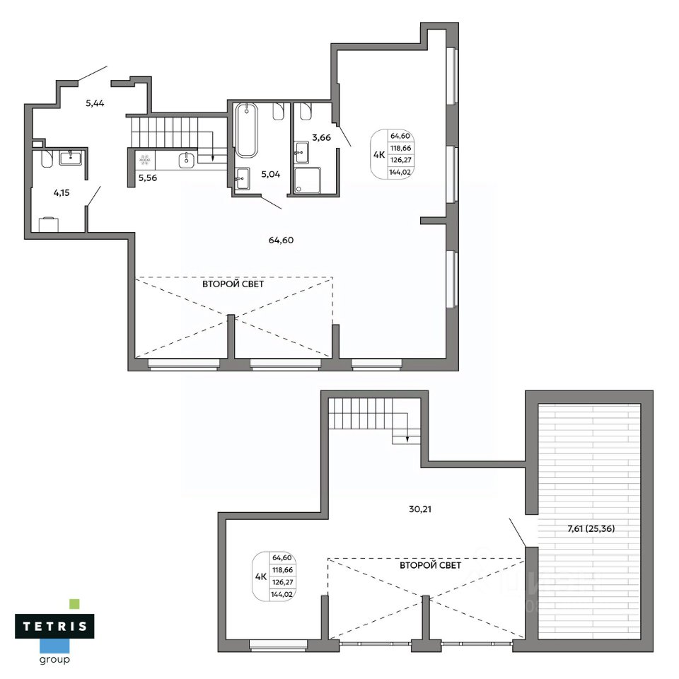 4-к кв. Свердловская область, Екатеринбург Уралмаш жилрайон,  (126.27 м²)