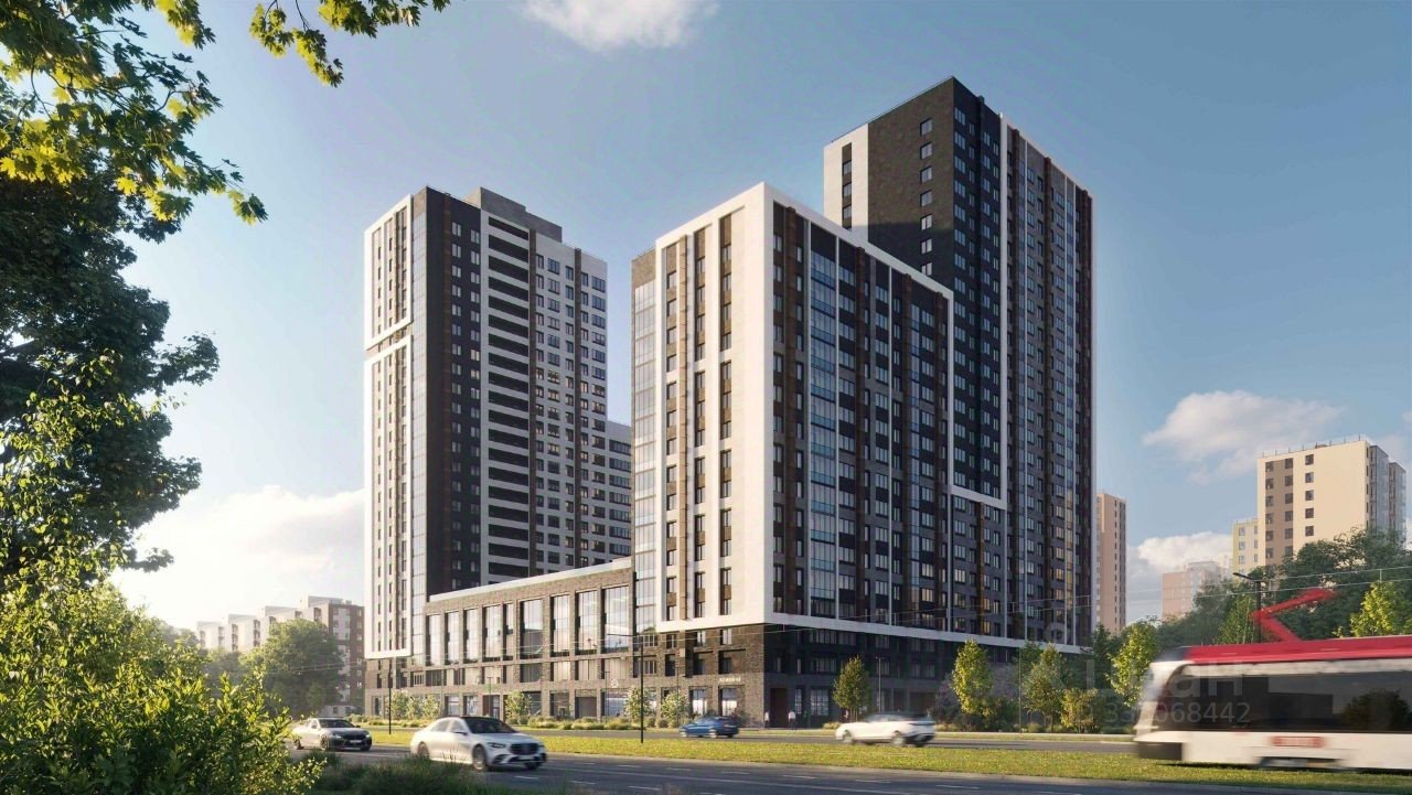 2-к кв. Свердловская область, Екатеринбург ул. Сварщиков (79.0 м²)