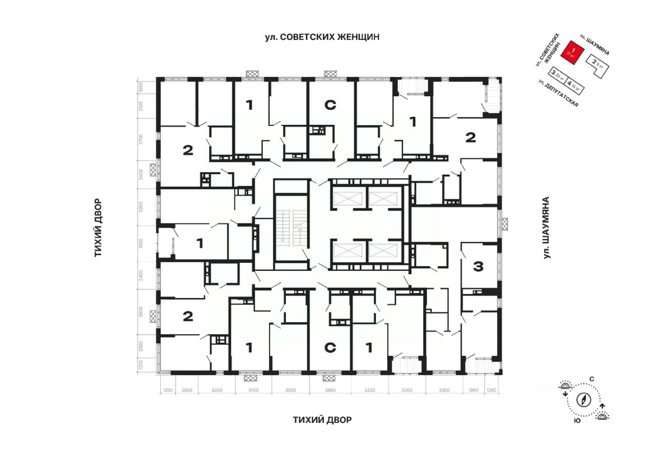 1-к кв. Свердловская область, Екатеринбург ул. Советских Женщин (39.8 м²)